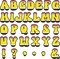 150 PCS Large 6" Bulletin Board Letters Set, Pencil Themed Classroom Alphabet
